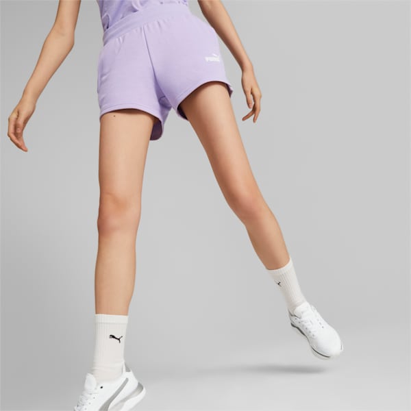 Essentials 4" Women's Sweat Shorts, Vivid Violet, extralarge-IND